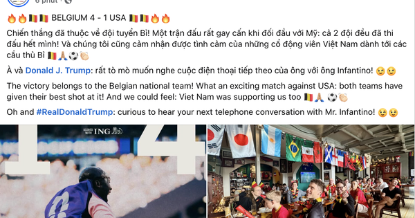 Đội nhà thắng đậm Mỹ, Đại sứ quán Bỉ nhắn nhủ đặc biệt ông Donald Trump
