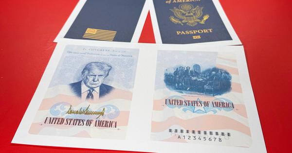 Mỹ sắp cấp hộ chiếu mang hình ông Trump trên toàn quốc
