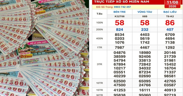 Xổ số miền Nam ngày 11 tháng 8: Có hai người trúng 320 vé đài Vũng Tàu