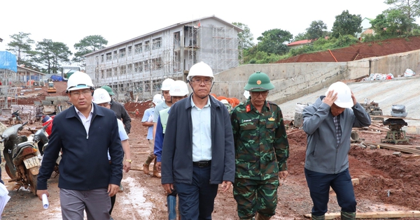 Hai trường phổ thông nội trú liên cấp ở Lâm Đồng chạy đua tiến độ