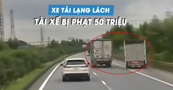 Tạt đầu khiến xe khác suýt lật, tài xế xe tải bị phạt gần 50 triệu đồng