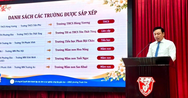 Sắp xếp cơ sở giáo dục tại Huế bất ngờ với tên trường lạ 'Hoa Nắng'