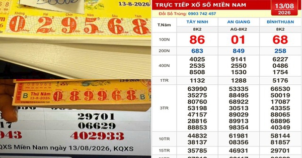 Xổ số miền Nam ngày 13 tháng 8: Nhiều người trúng đài Bình Thuận xuất hiện sớm