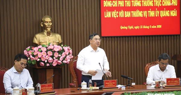 Phó thủ tướng Thường trực Chính phủ: Quảng Ngãi xây dựng đội ngũ cán bộ bản lĩnh, dám nghĩ, dám làm
