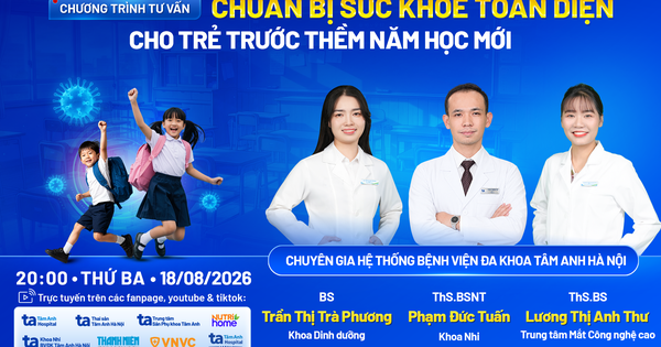 Chuẩn bị sức khỏe toàn diện cho trẻ trước thềm năm học mới