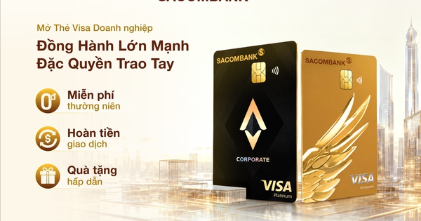 Thêm lợi ích mới: Sacombank triển khai chương trình ưu đãi dành cho thẻ Visa doanh nghiệp