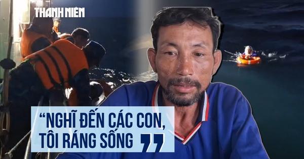 Ngư dân sống sót kỳ diệu sau 4 ngày đêm lênh đênh trên biển: 'Phải sống tiếp để về với hai con'