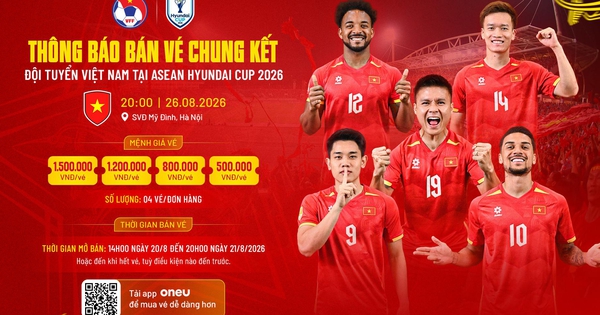 VFF bán vé chung kết lượt về đấu Thái Lan tại Mỹ Đình: Rẻ nhất 500.000 đồng, cao nhất 1,5 triệu