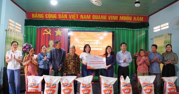 Japfa hỗ trợ 10.000 gà giống, cùng xã Long Hà xây dựng sinh kế bền vững