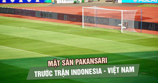 Cận cảnh mặt sân Pakansari trước màn so tài Indonesia - Việt Nam