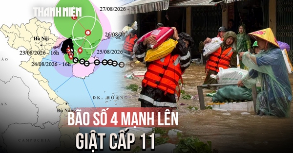 Bão số 4 mạnh lên, cảnh báo mưa lớn và lũ quét ở miền Bắc