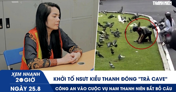 Xem nhanh 20h ngày 25.8: Khởi tố NSƯT Kiều Thanh đóng ‘Trà Cave’ | Công an vào cuộc vụ nam thanh niên bắt bồ câu