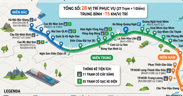 Chi tiết các trạm dừng nghỉ trên cao tốc phục vụ các 'phượt thủ' dịp lễ 2.9