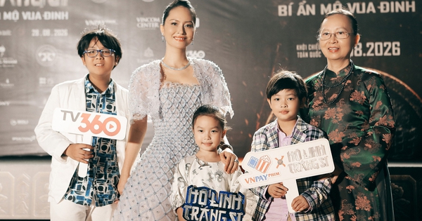 Đỗ Thị Hải Yến gây chú ý khi sánh bước cùng mẹ và các con trên thảm đỏ