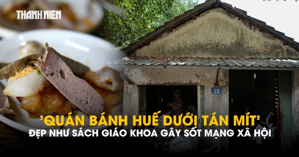 'Quán bánh Huế dưới tán mít' đẹp như sách giáo khoa gây sốt mạng xã hội