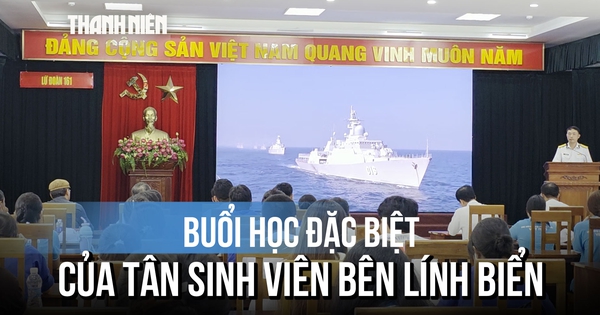 Buổi học đặc biệt của tân sinh viên bên những người lính biển