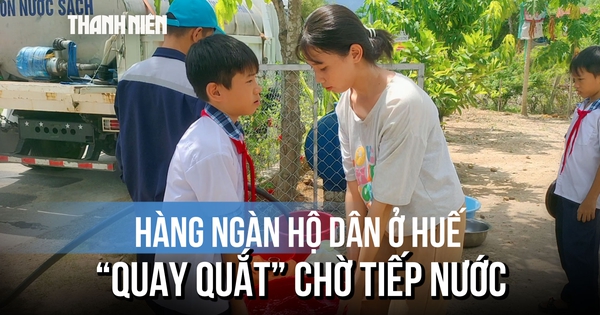 Một tuần không có nước giữa nắng 40 độ C: Người dân Huế xếp xoong nồi kín ngõ chờ xe bồn