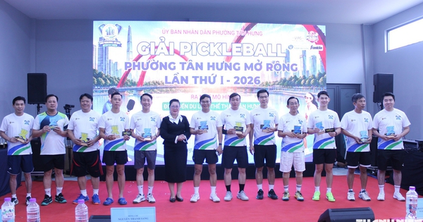 Sôi nổi giải pickleball phường Tân Hưng mở rộng 2026