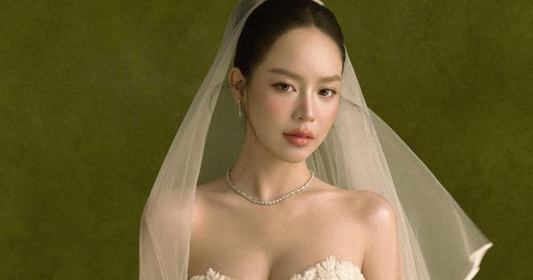 Hoa hậu Thanh Thủy diện váy cưới gây chú ý