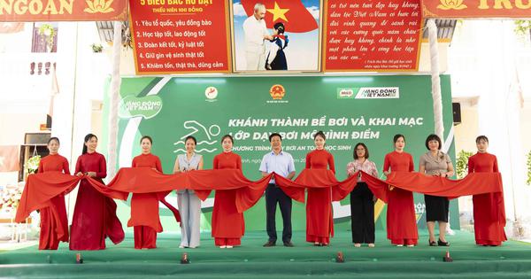Nestlé Việt Nam tặng bể bơi cho học sinh tỉnh Bắc Ninh