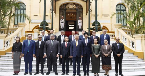 Tổng Bí thư, Chủ tịch nước Tô Lâm tiếp Đại sứ, Đại biện các nước ASEAN
