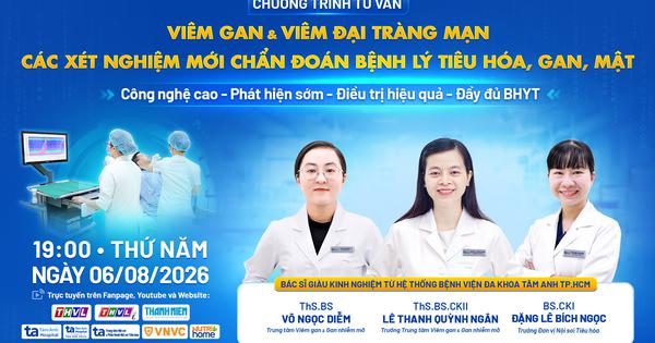 Viêm gan, viêm đại tràng mạn, xét nghiệm mới chẩn đoán bệnh tiêu hóa, gan, mật