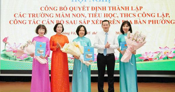 Quy định số lượng cấp phó, nhân sự hỗ trợ khi sắp xếp trường học