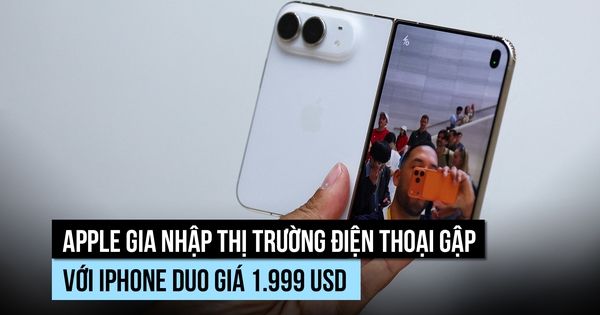 Apple gây chấn động thị trường điện thoại gập với iPhone Duo giá 1.999 USD