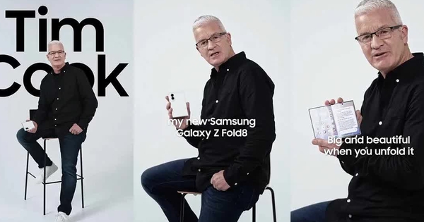 Samsung đưa 'Tim Cook' vào quảng cáo Galaxy Z Fold8