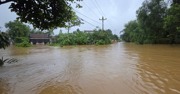 Mưa lớn tại Huế, ngập úng diện rộng ở hạ nguồn sông Nong