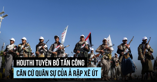 Houthi phóng tên lửa, UAV vào căn cứ quân sự Ả Rập Xê Út