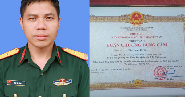 Truy tặng Huân chương dũng cảm cho trung tá Trần Văn Tùng