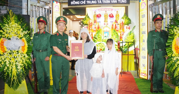 Truy thăng quân hàm với thiếu tá Trần Văn Tùng