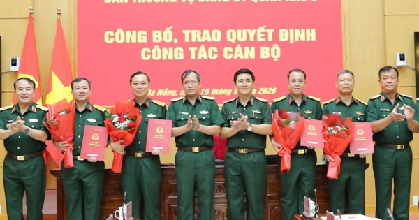 Bổ nhiệm Chỉ huy trưởng Bộ Chỉ huy quân sự 3 tỉnh, thành thuộc Quân khu 5
