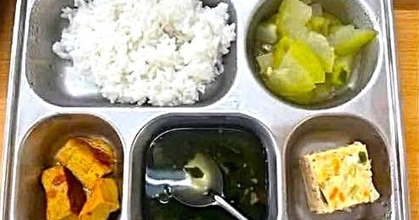 Suất ăn bán trú cho học sinh bị chê chưa tương xứng, nhà trường nói gì?