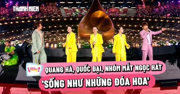 Quang Hà, Quốc Đại, nhóm Mắt Ngọc hát 'Sống như những đóa hoa'