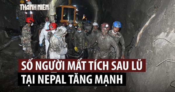 Số người mất tích trong lũ quét lịch sử ở Nepal tăng mạnh