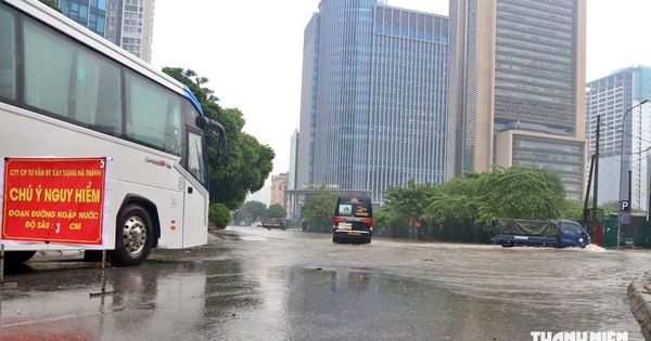 Những điểm ngập sâu ở Hà Nội sáng 17.9