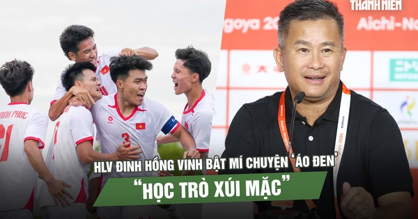 HLV Đinh Hồng Vinh bật mí chuyện ‘áo đen’: Học trò xúi mặc, U.23 Việt Nam thắng thật