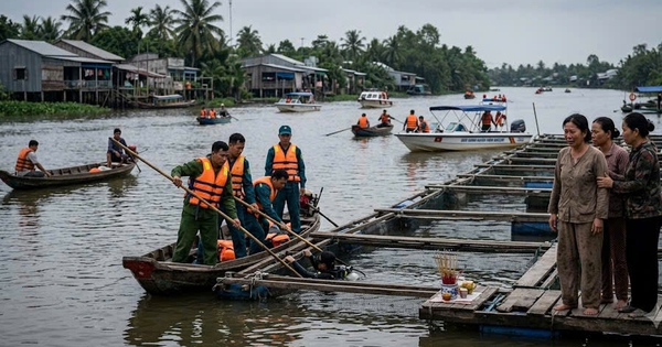 Tìm thấy thi thể người cha trong vụ cha con bị điện giật rơi xuống sông