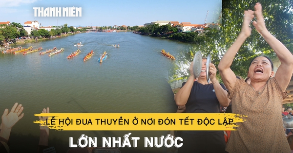 Lễ hội đua thuyền ở nơi đón Tết Độc lập lớn nhất nước