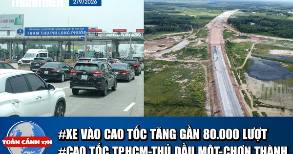 Toàn cảnh 17h: Xe vào cao tốc tăng gần 80.000 lượt | FLYCAM Cao tốc TP.HCM - Thủ Dầu Một - Chơn Thành
