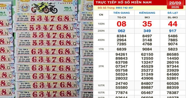 Xổ số miền Nam ngày 20 tháng 9: Người trúng 32 tờ nhận chuyển khoản ngay