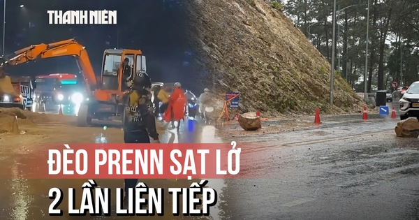 Đèo Prenn sạt lở 2 lần liên tiếp, hiểm họa 'treo lơ lửng trên đầu'