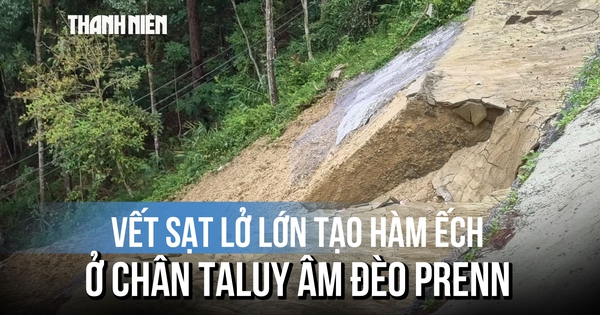 Đoạn taluy đèo Prenn từng khắc phục cuối năm 2025 bất ngờ sạt lở trở lại