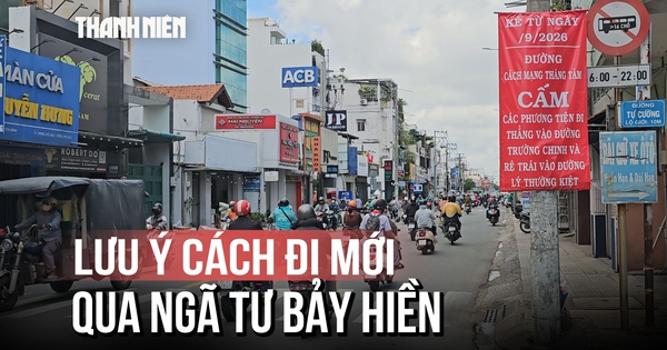 Qua ngã tư Bảy Hiền cần lưu ý: Từ đường Trường Chinh cũng không được đi thẳng