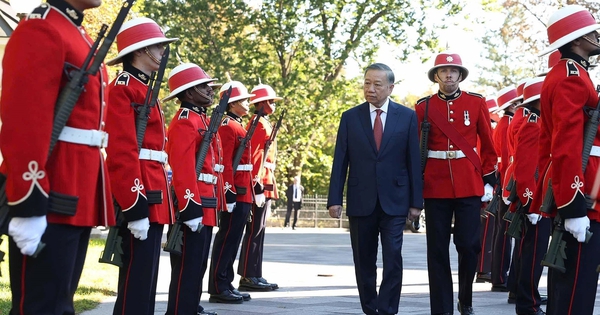 Lễ đón Tổng Bí thư, Chủ tịch nước Tô Lâm thăm cấp nhà nước tới Canada