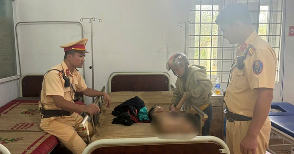 CSGT Lâm Đồng mở đường đưa cháu bé 6 tuổi đi cấp cứu