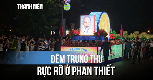Rực rỡ đêm trung thu ở Phan Thiết: Sân bay, tháp nước, thanh long hóa đèn khổng lồ