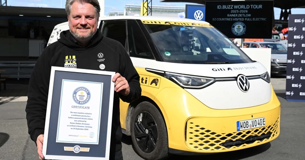 Xe điện Volkswagen lập kỷ lục Guinness sau khi đi gần 100.000 km vòng quanh thế giới
